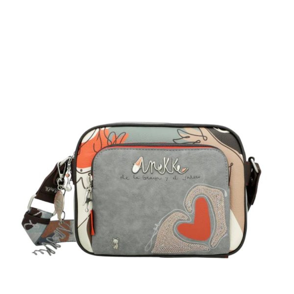 Sac à main pour femme de la marque Anekke avec une sangle ajustable pleine longueur. Dimensions 9.8 X 7.5 X 2.36 pouces