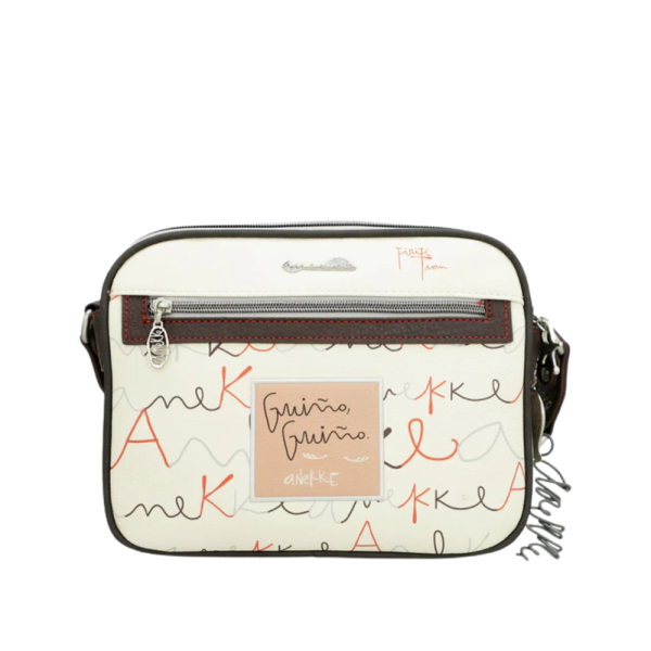 Sac à main pour femme de la marque Anekke avec une sangle ajustable pleine longueur. Dimensions 9.8 X 7.5 X 2.36 pouces