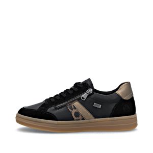 Chaussure pour Femme Remonte avec fermoir et lacets. Offre un ajustement personnalisé en plus de l'opportunité de l'enfiler rapidement.