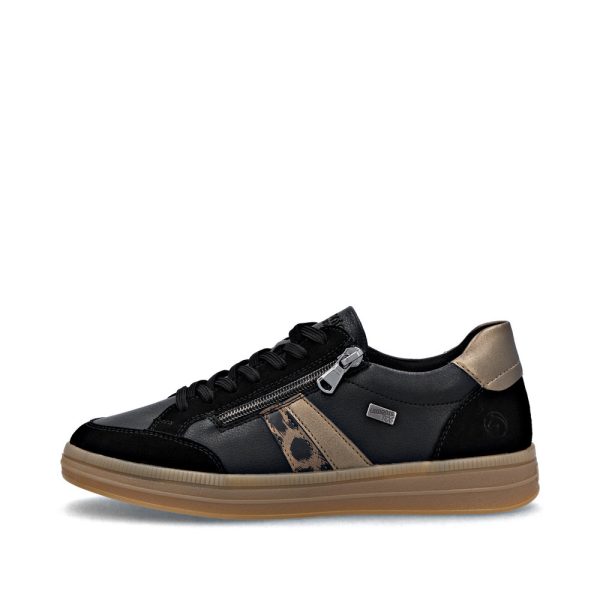 Chaussure pour Femme Remonte avec fermoir et lacets. Offre un ajustement personnalisé en plus de l'opportunité de l'enfiler rapidement.