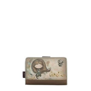 Porte-Feuille court pour femme d'importation Anekke. Contient plusieurs cartes. Dimensions 5.5 X 3.9 X 1.18 Pouces.