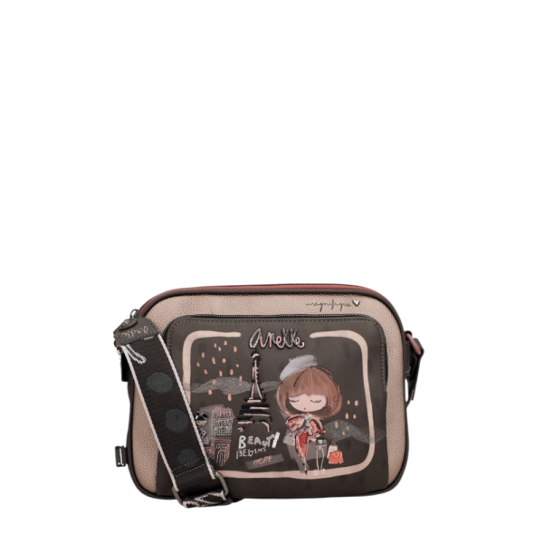 Sac à Main pour femme d'importation Anekke. Bandoulière ajustable pleine longueur. Dimensions 10.2 X 7.9 X 2.4 Pouces
