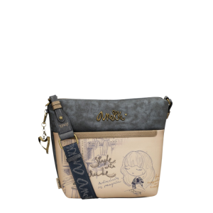 Sac à main pour femme de style fourre-tout d'importation Anekke. Bandoulière ajustable pleine longueur. Dimensions 13/9.8 X 10.2 X 5.1 pouces