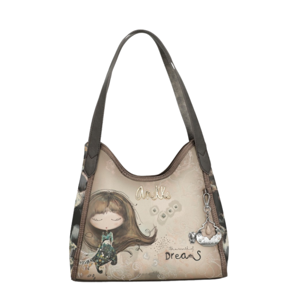Sac à main pour femme d'importation Anekke.  Reconnu pour son originalité et ses nombreux compartiments. Dimensions 12.2 X 11 X 5.9 Pouces.