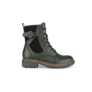Botte d'hiver tempérée pour Femme. Cela veut dire que c'est doublée légèrement.  C'est exactement le genre de botte que tu peux garder à l'intérieur et extérieur  Semelle intérieure amovible. Lacets et fermoir pour enfiler rapidement tout en ayant un ajustement parfait.