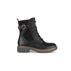 Botte d'hiver tempérée pour Femme. Cela veut dire que c'est doublée légèrement.  C'est exactement le genre de botte que tu peux garder à l'intérieur et extérieur  Semelle intérieure amovible. Lacets et fermoir pour enfiler rapidement tout en ayant un ajustement parfait.