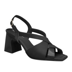 Sandale pour Femme fait au Brésil. Talon carré très stable de 6cm. Sangle à la cheville qui permet une stabilité à toute épreuve.