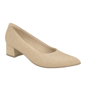 Soulier à talon pour Femme fait au Brésil. Talon de 3 cm.  Fait de paillette.