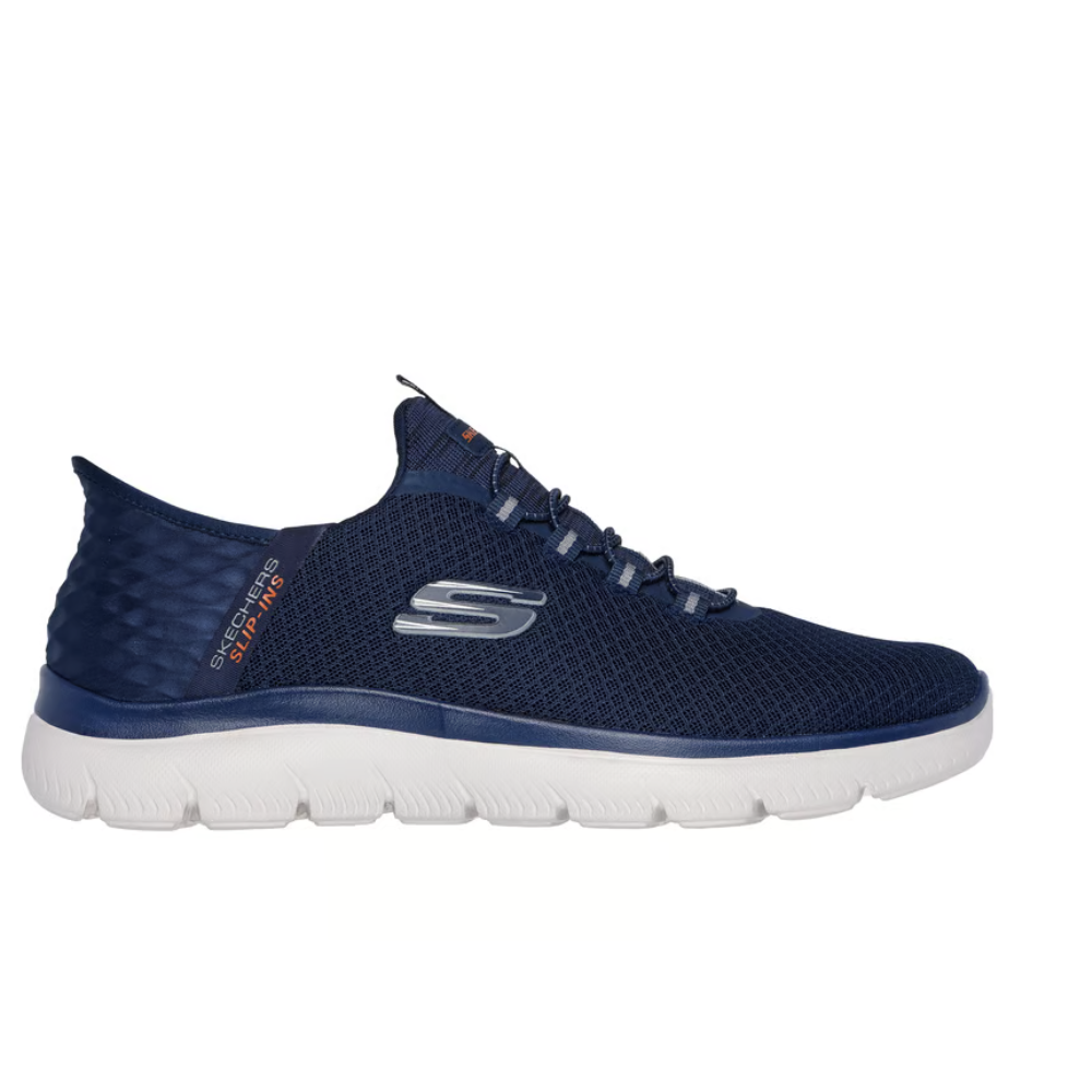 Chaussure Skechers pour homme à enfilage main libre.