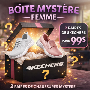 2 Paires de chaussures Skechers fermés pour Femme pour SEULEMENT 99$ 2 Paires surprises que JE CHOISIS pour vous  VENTE FINALE car prix de liquidation 