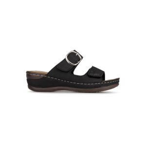 Sandale pour femme mule ajustable a velcro