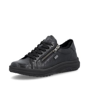 Chaussure doublée pour Femme. Cuir et fourrure d’agneau