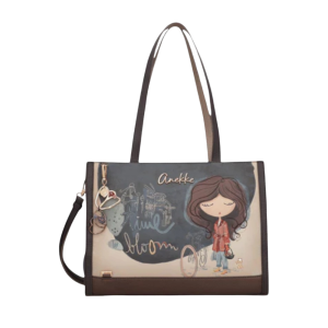 Sac à main pour femme de la marque Anekke. Se porte à l'épaule et en bandoulière ajustable pleine longueur selon votre préférence. Dimensions 13.8 X 9.8 X 5.9 pouces 