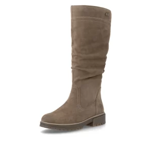La **Remonte D3W71-25** est une **botte d’hiver haute pour femme en cuir brun**, pensée pour offrir plus d’espace et de confort. Sa **largeur extra-large H**, sa membrane **RemonteTEX**, sa semelle intérieure amovible et sa semelle **Fiber-Grip avec fibres de verre** en font une alliée particulièrement intéressante pour l’hiver québécois. **Cuir véritable | Largeur extra-large H | RemonteTEX | Semelle amovible | Fiber-Grip**